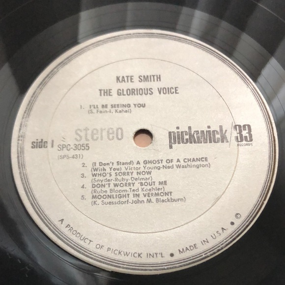 Kate Smith The Glorious Voice Vinyl Lp - Picture 3 of 10